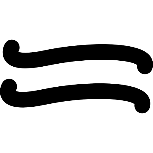 Is approximately equal to symbol is approximately equal to signs two icon