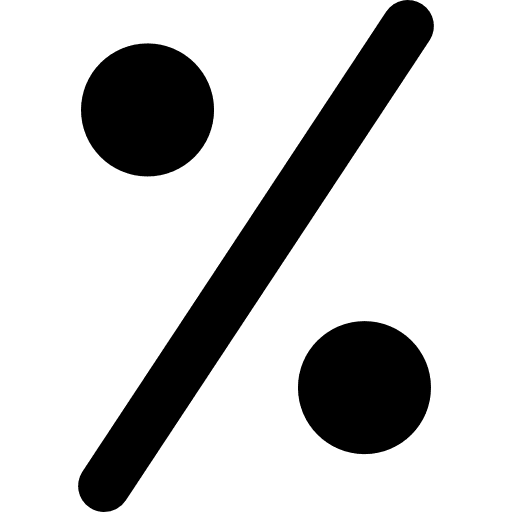 Percent sign mathematics percent symbol icon