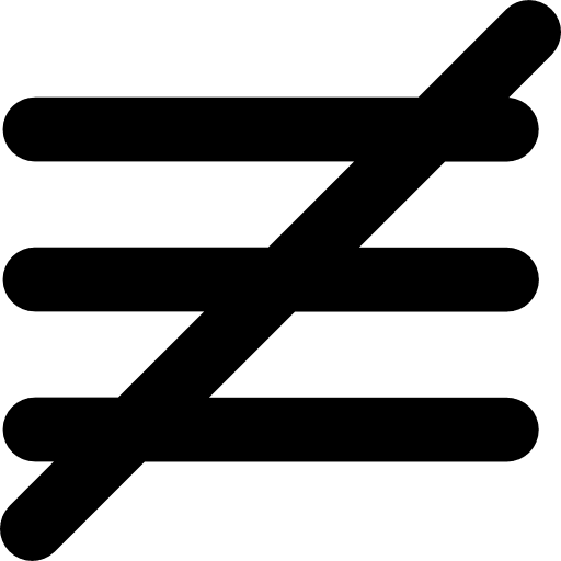 Is not identical with mathematical sign symbol sign symbols icon