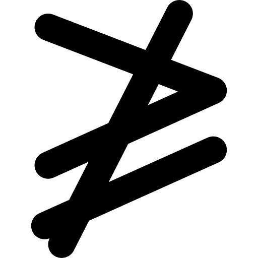 Neither greater or equal mathematical sign signs binary relations mathematical icon