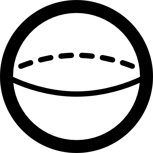 Sphere shapes mathematics circular icon