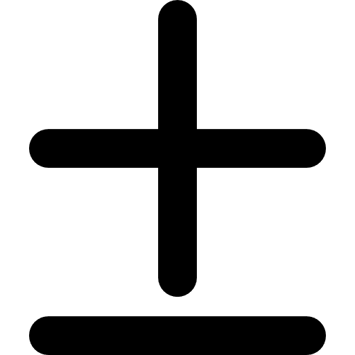 Plus less mathematical sign plus less sign signs icon