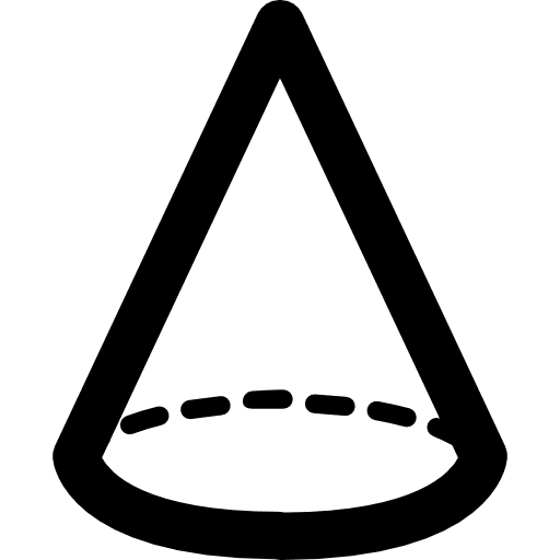 Cone geometrical shape mathematics cones geometry icon