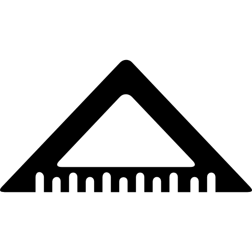 Set square triangle set square tools and utensils tool icon