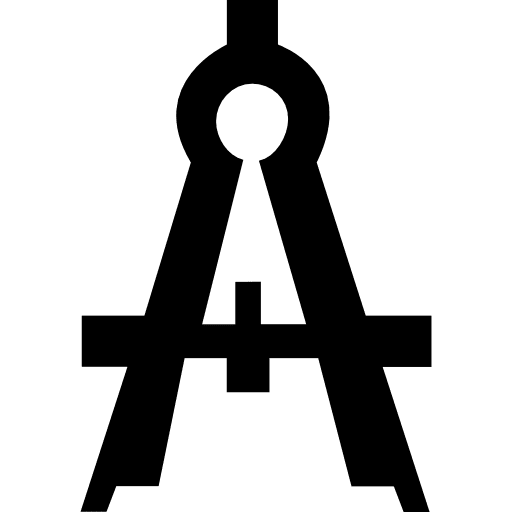 Maths compass tool circles tool mathematics icon