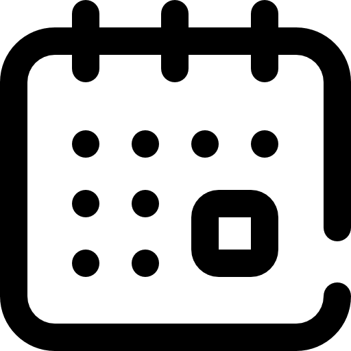 Calendar time and date calendar schedule icon