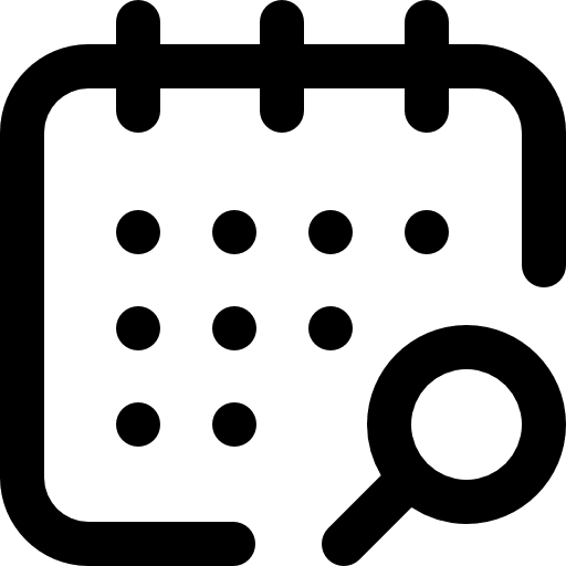 Calendar administration interface date icon