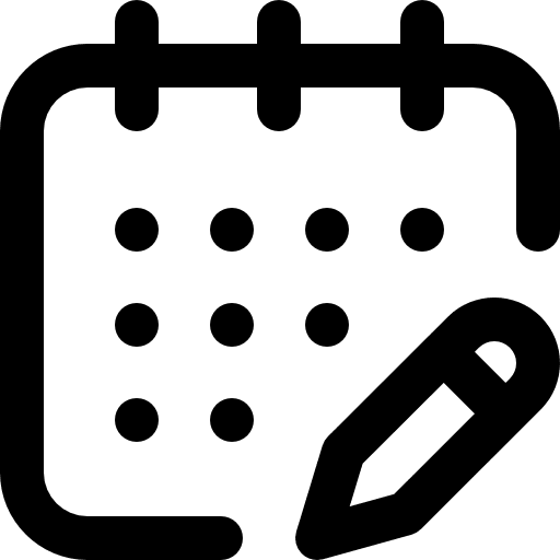 Calendar organization time date icon