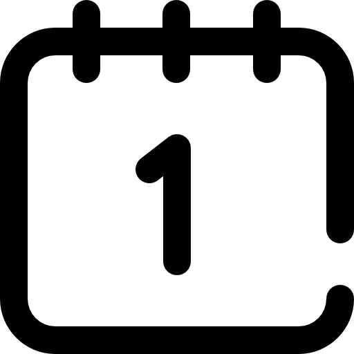 Calendar time and date calendar time icon