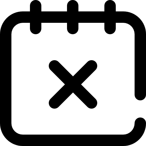 Calendar time and date schedule interface icon