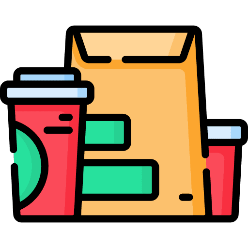 Take away food take away healthcare and medical icon