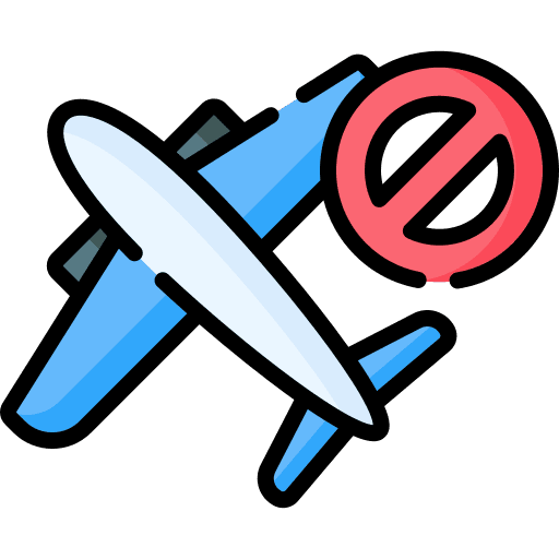 No travelling forbidden travel sign icon No travelling forbidden travel sign icon