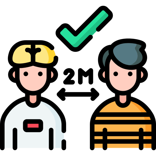 Physical distance healthcare and medical covid 19 icon Physical distance healthcare and medical covid 19 icon