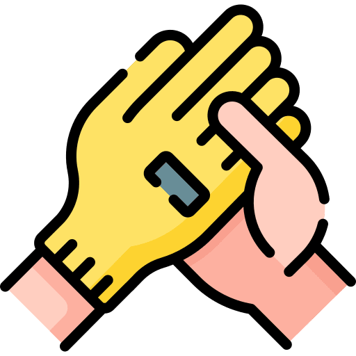 Rubber gloves protection equipment rubber gloves icon