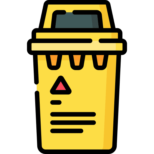 Trash bin can interface tools and utensils icon Trash bin can interface tools and utensils icon