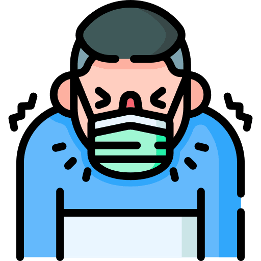 Cough sickness medical mask illness icon Cough sickness medical mask illness icon