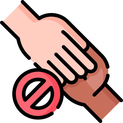 Do not touch do not touch handshake agreement icon Do not touch do not touch handshake agreement icon