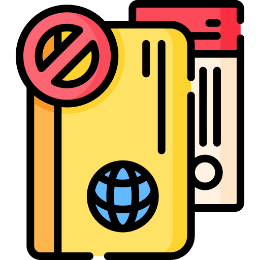 No travelling no flight sign forbidden icon No travelling no flight sign forbidden icon