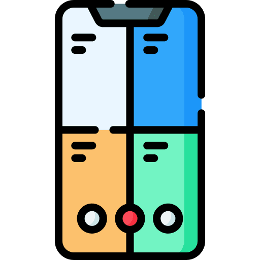 Video conference app business and finance smartphone icon Video conference app business and finance smartphone icon