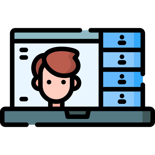 Video conference computer video conference healthcare and medical icon Video conference computer video conference healthcare and medical icon