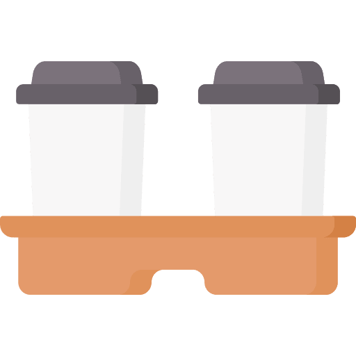 Coffee cups cup carrier coffee cup carrier icon