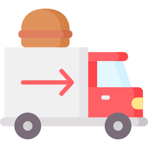 Delivery truck food tray truck delivery icon Delivery truck food tray truck delivery icon