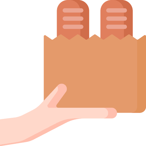 Food delivery food baking baguette icon Food delivery food baking baguette icon