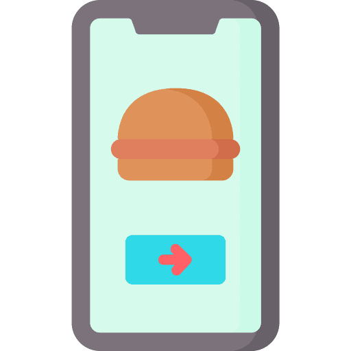 Online order fast food burger restaurant icon Online order fast food burger restaurant icon