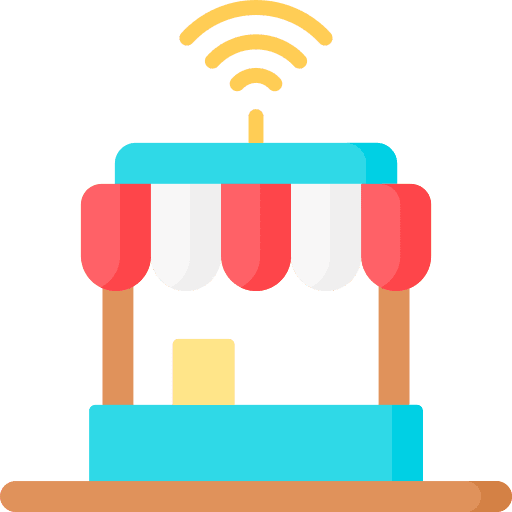 Online store supermarket online store restaurant icon Online store supermarket online store restaurant icon