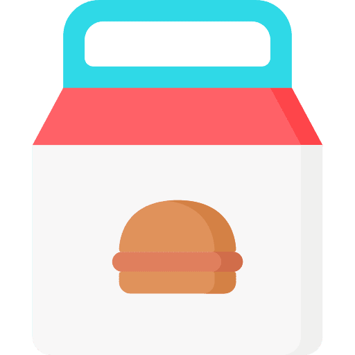 Fast food food package bag meal icon Fast food food package bag meal icon