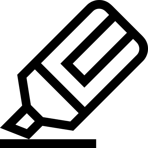 Highlighter school material stationery write icon