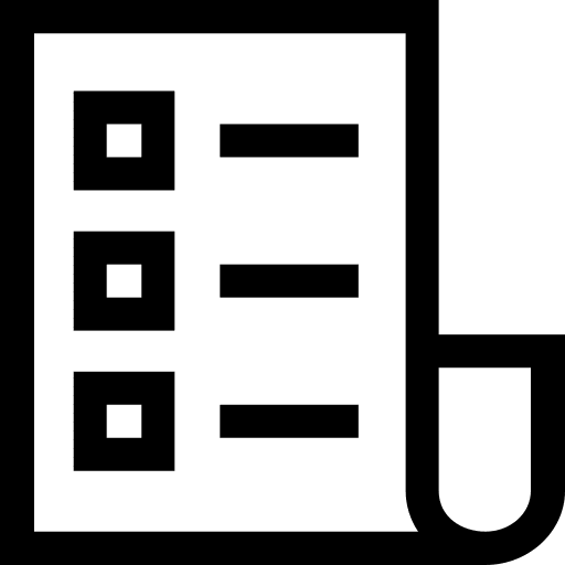 List checklist document paper icon