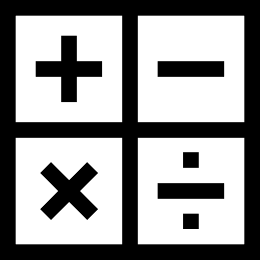 Maths calculate mathematical division icon