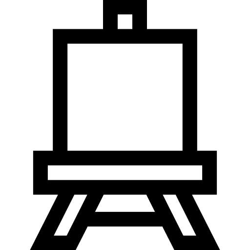 Art artistic paint easel icon Art artistic paint easel icon