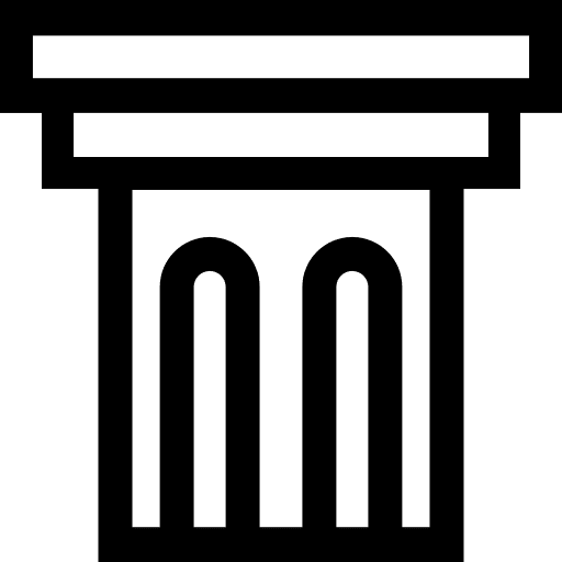 History subject architecture and city column icon History subject architecture and city column icon