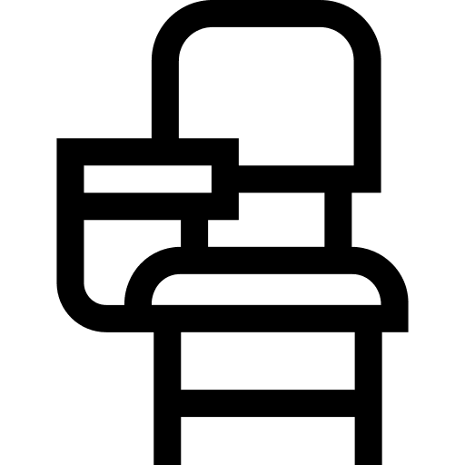 Desk chair desk chair school seat icon Desk chair desk chair school seat icon