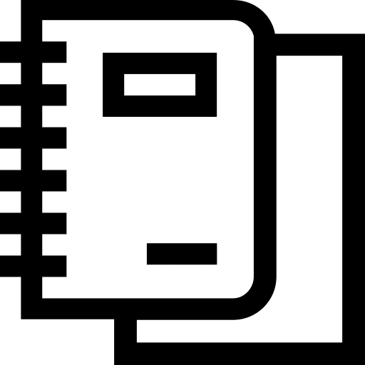 Notebook write planning study icon Notebook write planning study icon