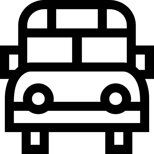 School bus vehicle automobile transportation icon School bus vehicle automobile transportation icon