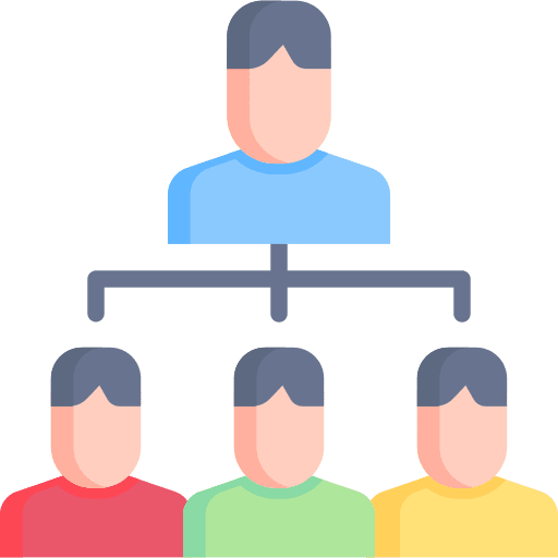 Organization chart group network organization chart icon