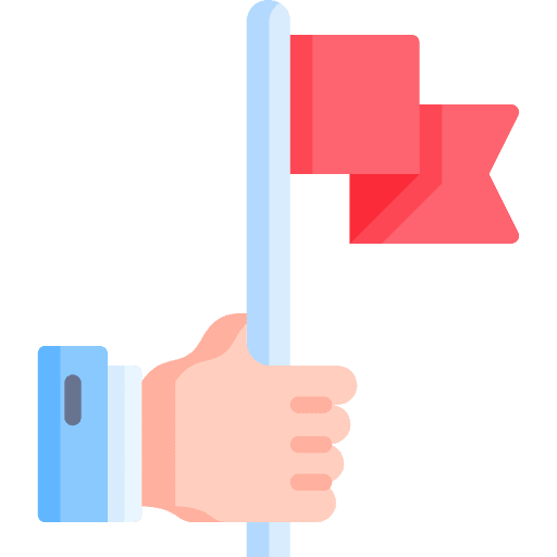 Goal business hand achievement icon