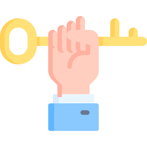 Key success strategy business icon