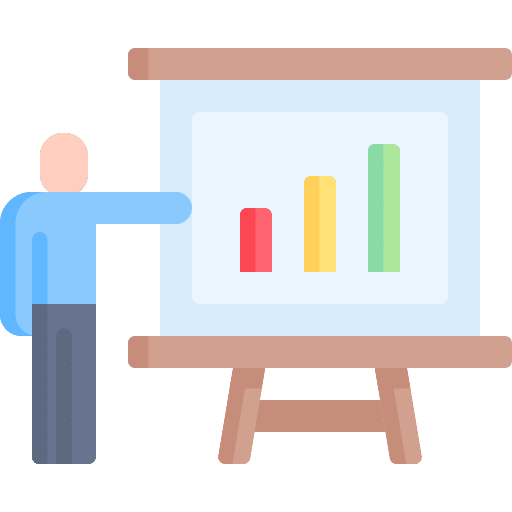 Presentation business and finance business finances icon