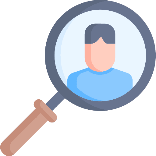 Searching avatar candidate people icon