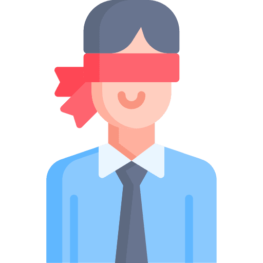 Blind thinking idea intelligence icon