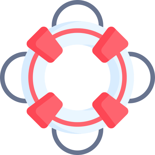 Lifebuoy float floating security icon