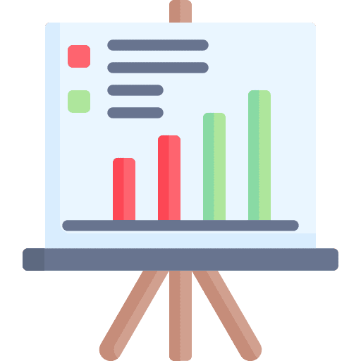 Presentation business and finance presentation report icon