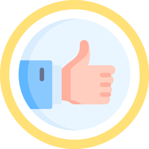 Thumbs up finger ui gestures icon