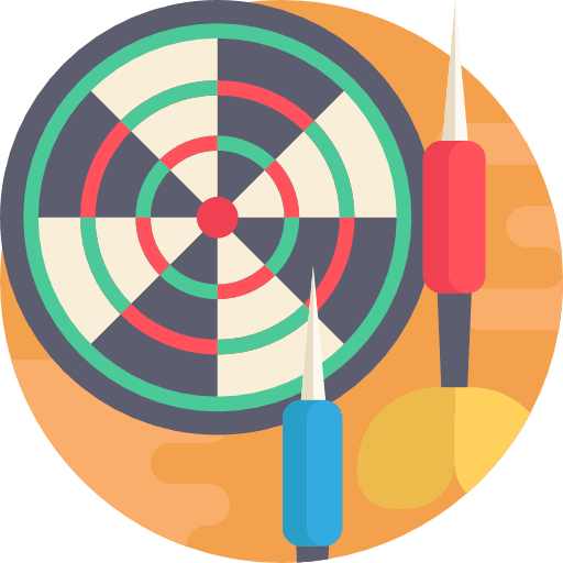 Dart weapons targeting arrow icon