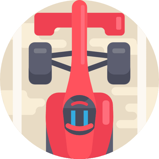 Formula 1 racing sports transportation icon