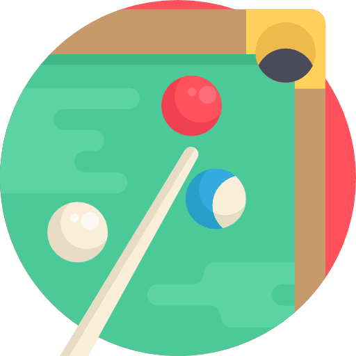 Pool sports and competition pool billiard icon